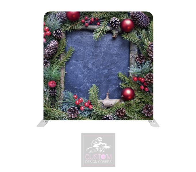 Festive Garland Lycra Pillowcase Backdrop Cover