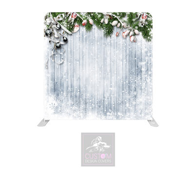 Festive Rustic Lycra Pillowcase Backdrop Cover (DOUBLE SIDED)