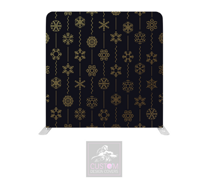 Snowflakes Lycra Pillowcase Backdrop Cover (DOUBLE SIDED)