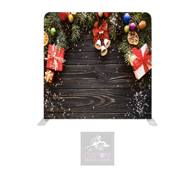 Festive Rustic Lycra Pillowcase Backdrop Cover (DOUBLE SIDED)
