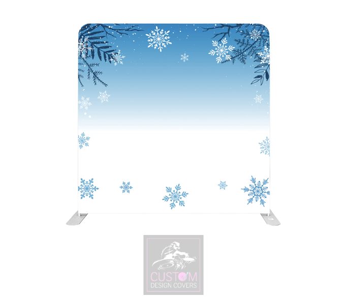 Snowflakes Lycra Pillowcase Backdrop Cover