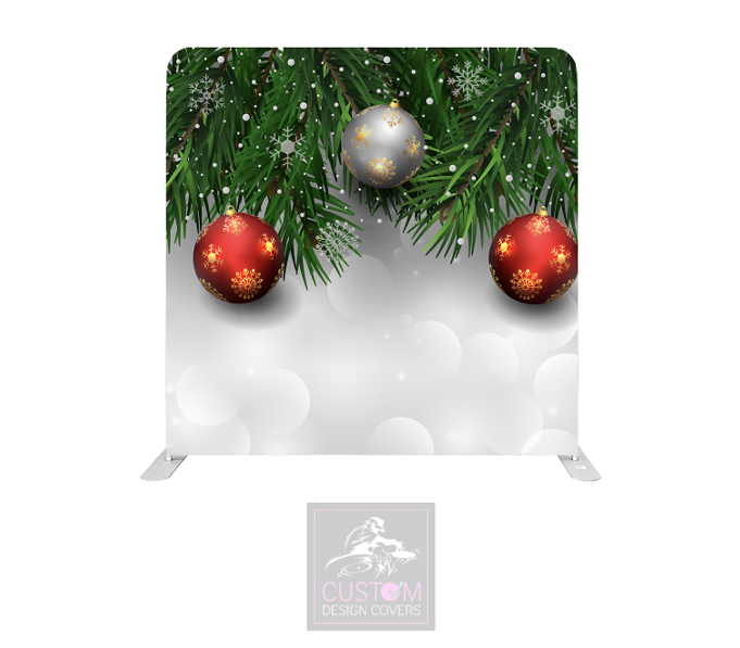 Festive Garland Lycra Pillowcase Backdrop Cover