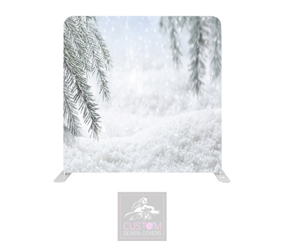 Snow Is All Around Lycra Pillowcase Backdrop Cover