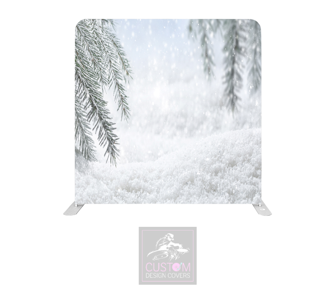 Snow Is All Around Lycra Pillowcase Backdrop Cover