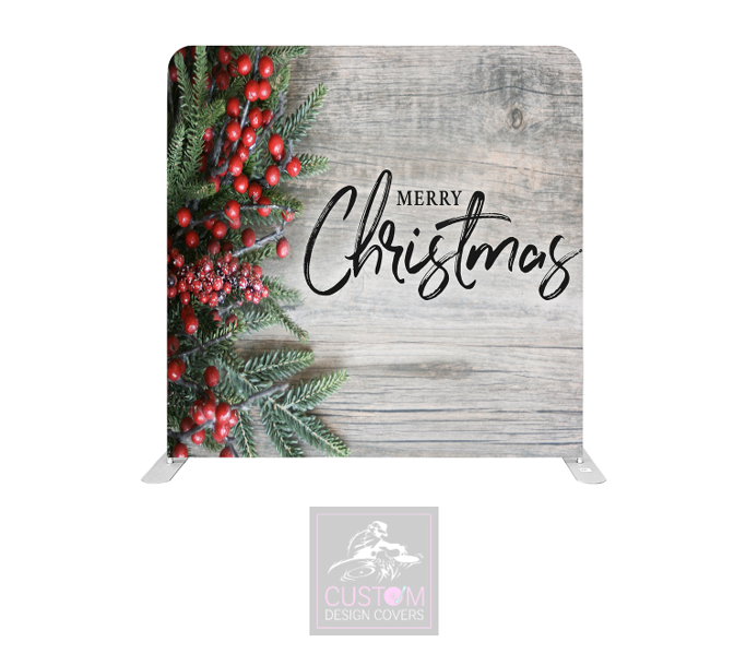 Merry Christmas Lycra Pillowcase Backdrop Cover
