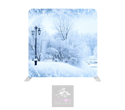 Winter Wonderland Lycra Pillowcase Backdrop Cover (DOUBLE SIDED)
