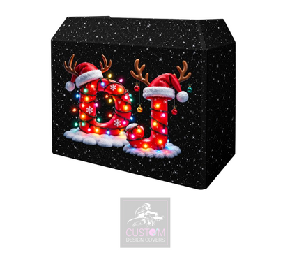 Christmas DJ Lycra DJ Booth Cover