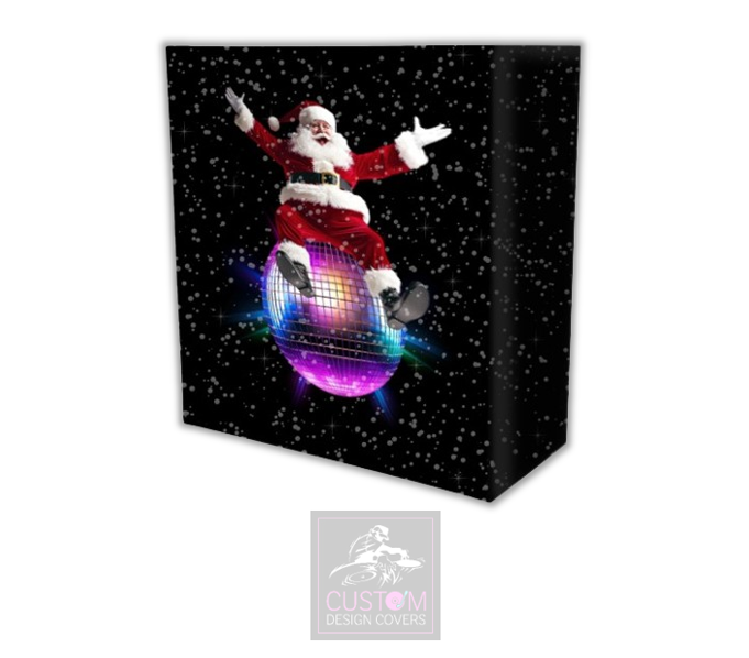 Christmas Disco Lycra DJ Booth Cover 