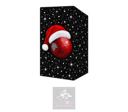 Christmas Mirror Ball Lycra DJ Booth Cover