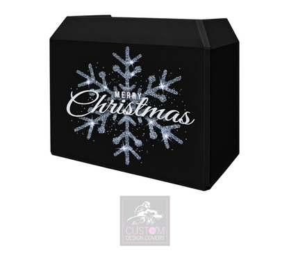 Christmas Snowflake Lycra DJ Booth Cover