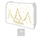 White Christmas Lycra DJ Booth Cover (Gold)