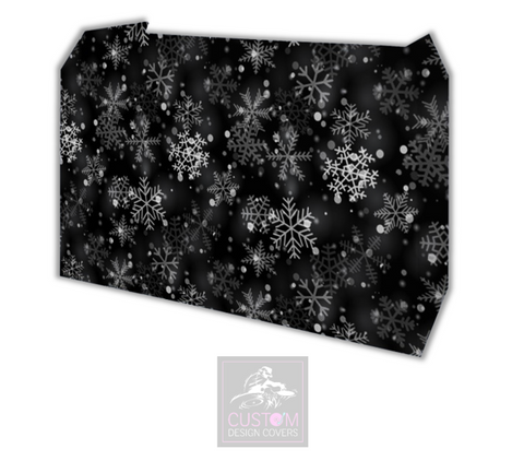 Christmas Snowflake Lycra DJ Booth Cover