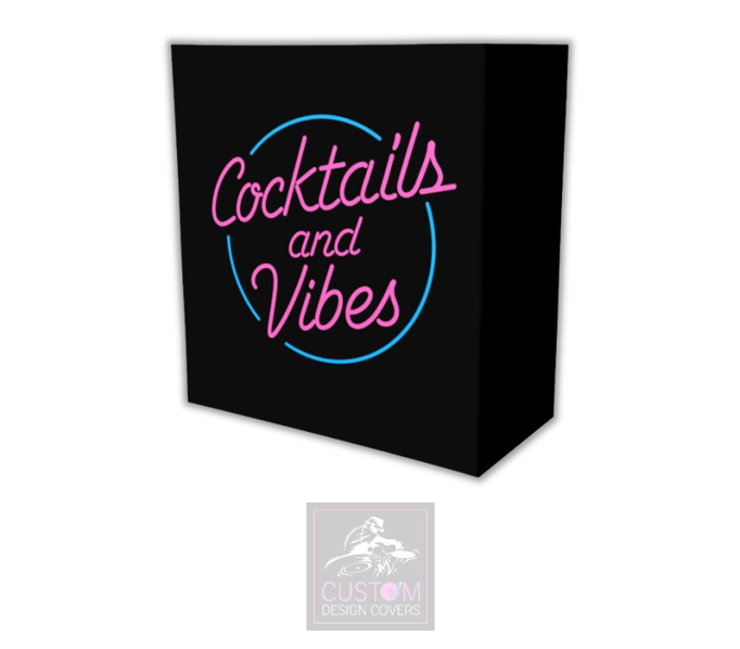 Cocktail & Vibes Lycra DJ Booth Cover