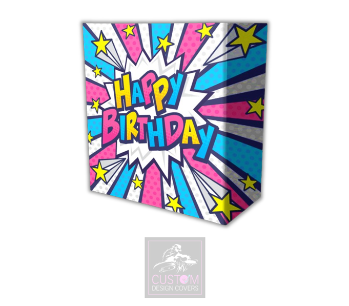 Happy Birthday Lycra DJ Booth Cover 