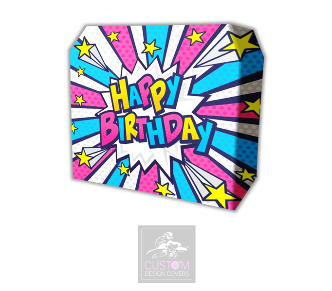 Happy Birthday Lycra DJ Booth Cover