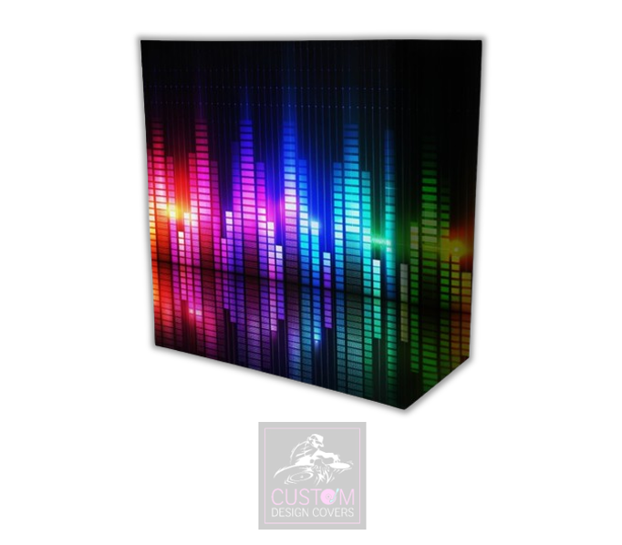 Colourful Equaliser Lycra DJ Booth Covers 