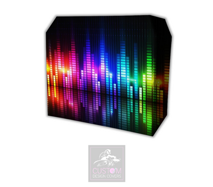 Colourful Equaliser Lycra DJ Booth Covers 