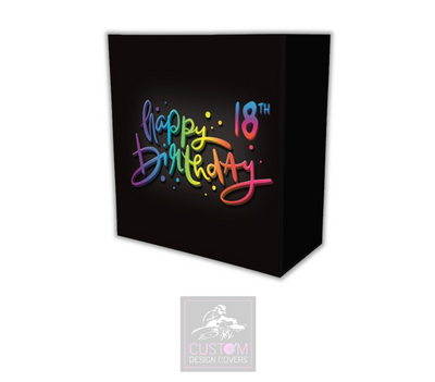 Happy 18th Birthday Lycra DJ Booth Cover 