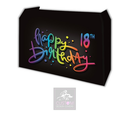 Happy 18th Birthday Lycra DJ Booth Cover