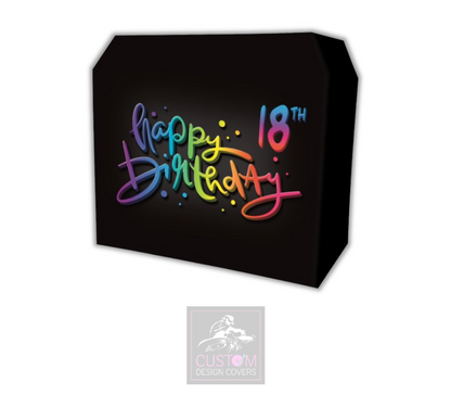 Happy 18th Birthday Lycra DJ Booth Cover