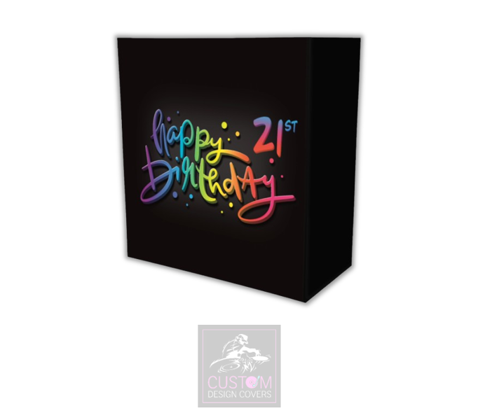 Happy 21st Birthday Lycra DJ Booth Cover