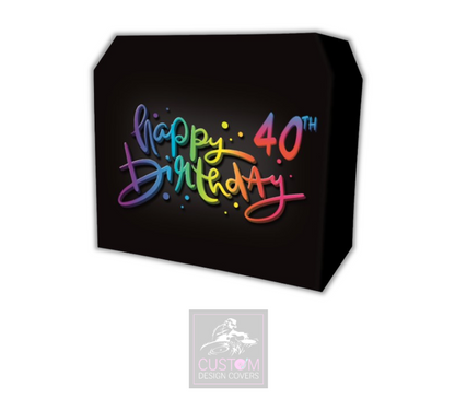 Happy 40th Birthday Lycra DJ Booth Cover