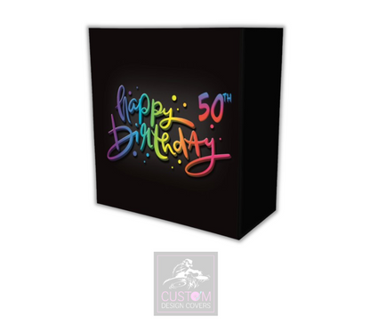 Happy 50th Birthday Lycra DJ Booth Cover