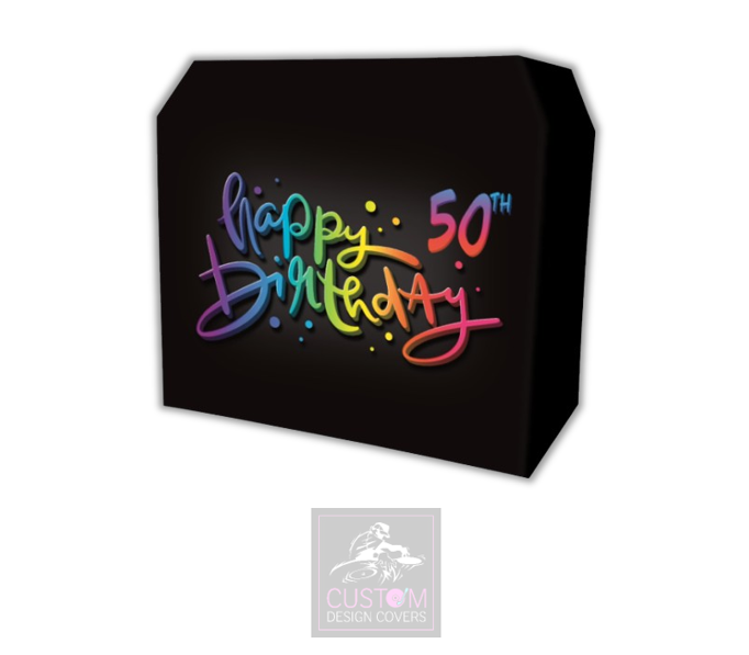 Happy 50th Birthday Lycra DJ Booth Cover
