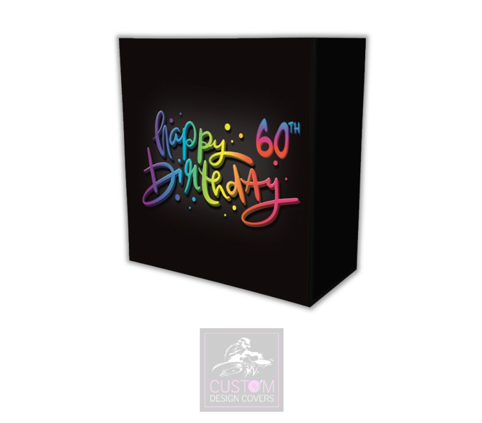 Happy 60th Birthday Lycra DJ Booth Cover