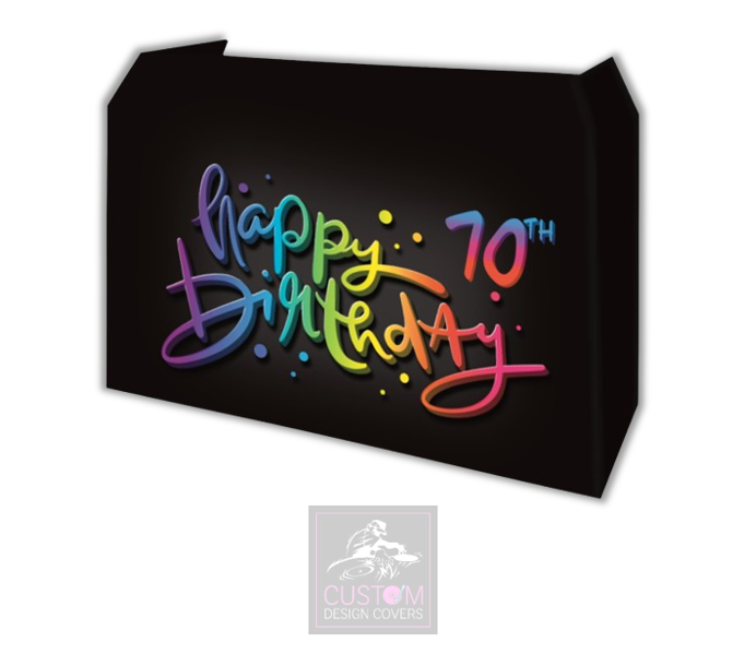 Happy 70th Birthday Lycra DJ Booth Cover