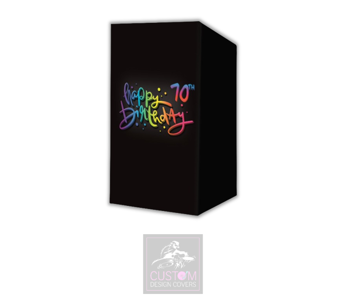 Happy 70th Birthday Lycra DJ Booth Cover