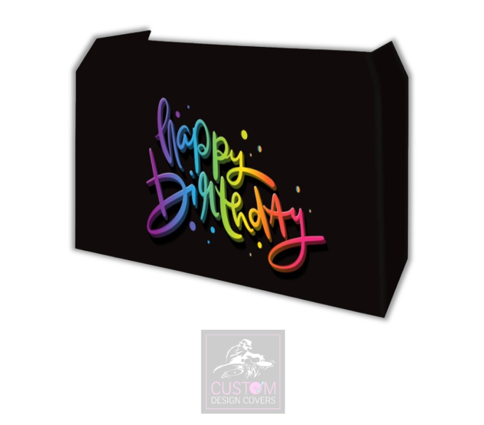 Happy Birthday Lycra DJ Booth Cover 