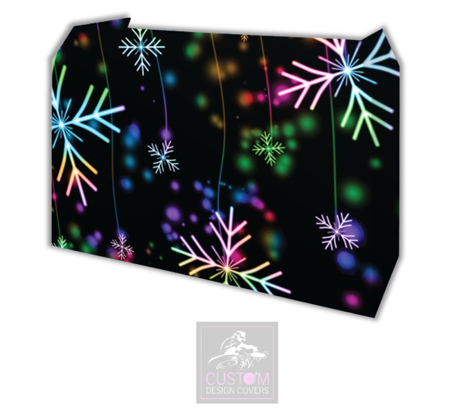 Christmas Snowflake Lycra DJ Booth Cover