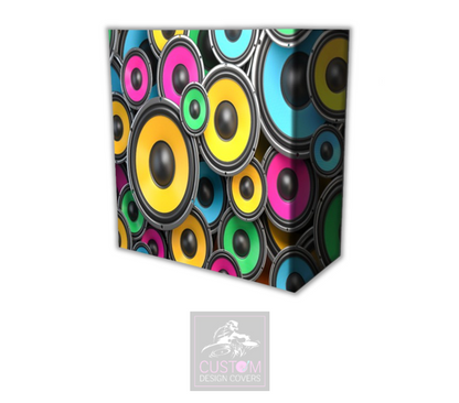 Colourful Speakers Lycra DJ Booth Cover (PACKAGE BUNDLE)