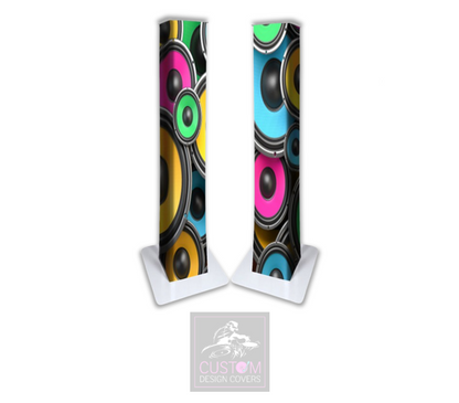 Colourful Speakers Lycra DJ Booth Cover (PACKAGE BUNDLE)