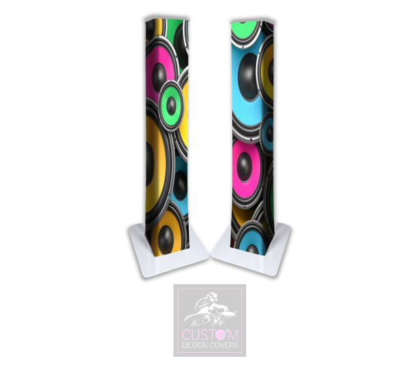 Colourful Speakers Lycra DJ Booth Cover (PACKAGE BUNDLE)