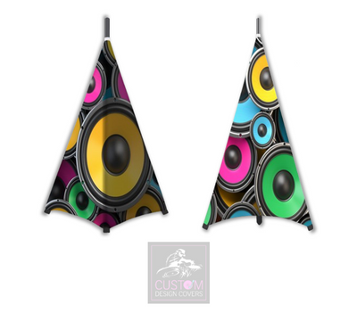 Colourful Speakers Lycra Speaker Stand Lycra Covers