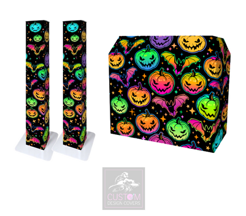 Halloween Pumpkin and Bats Lycra DJ Covers (PACKAGE BUNDLE) - MKII