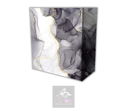 The Corporate Blend Marble Effect Lycra DJ Booth Cover