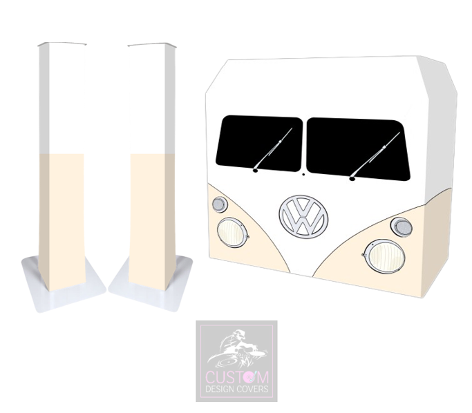 Cream VW Camper DJ Covers (PACKAGE BUNDLE) - MKII