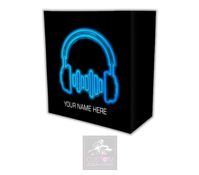 UV Effect Headphones  Custom Lycra DJ Booth Cover