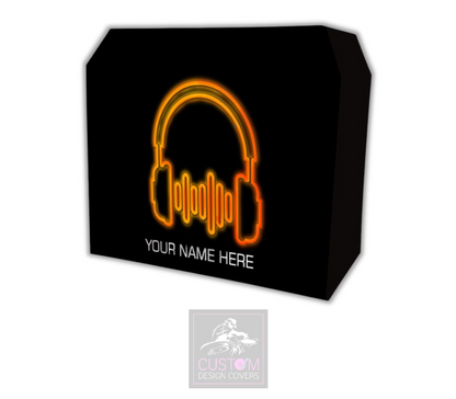 UV Effect Headphones  Custom Lycra DJ Booth Cover