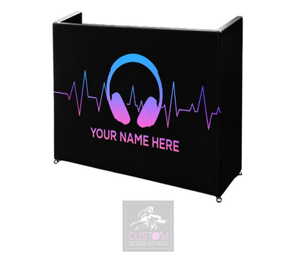 Headphones Custom Lycra DJ Booth Cover