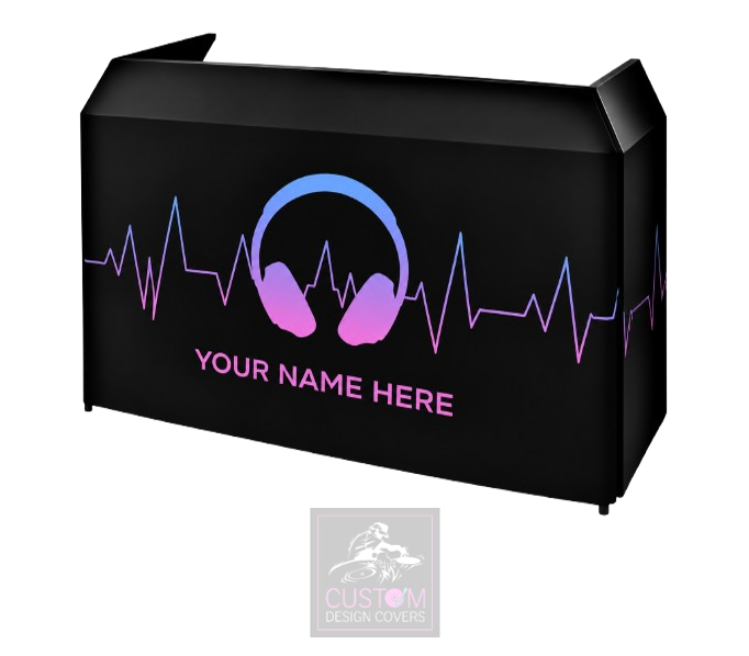 Headphones Custom Lycra DJ Booth Cover