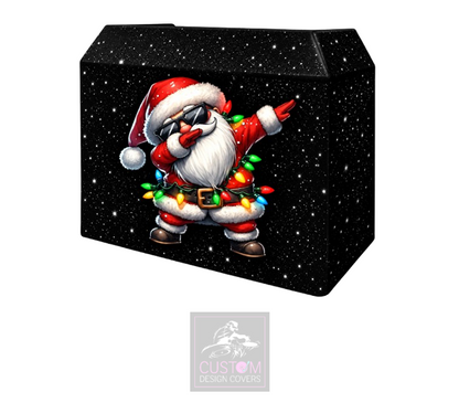 Santa Lycra DJ Booth Cover