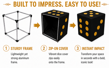 Dice Covers Set 100x100cm Event Prop