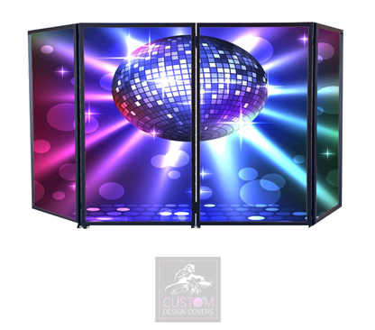 DISCO MIRROR BALL DJ LYCRA FACADE PANELS