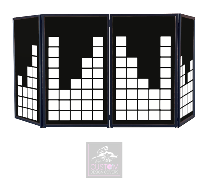 THE EQUALIZER DJ LYCRA FACADE PANELS (BLACK/WHITE)