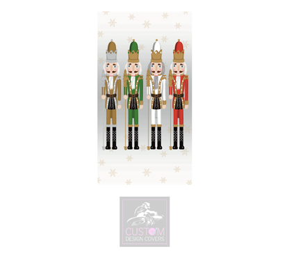 Christmas Nutcracker *MULTICOLOURED*  Podium Covers (PAIR)