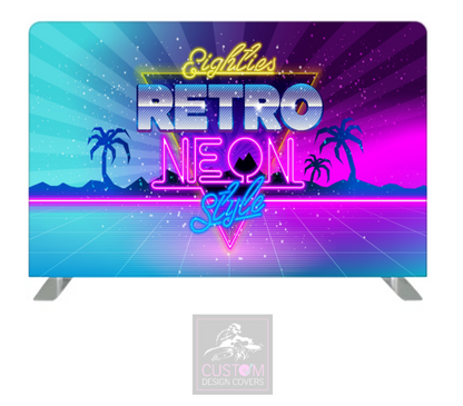 Eighties Retro Pillowcase Backdrop Cover